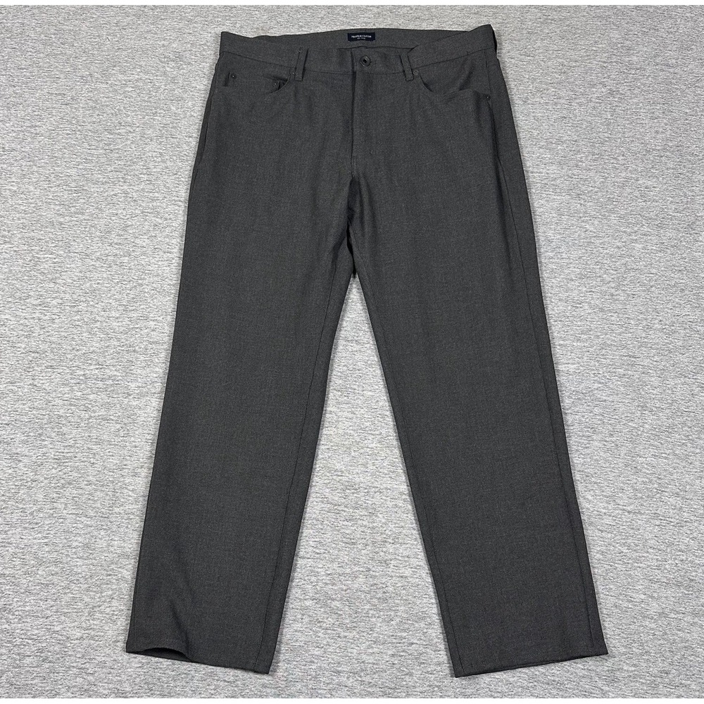 Proper Cloth Pants Mens Size 34x28 Gray Flannel Performance Stretch City Chino